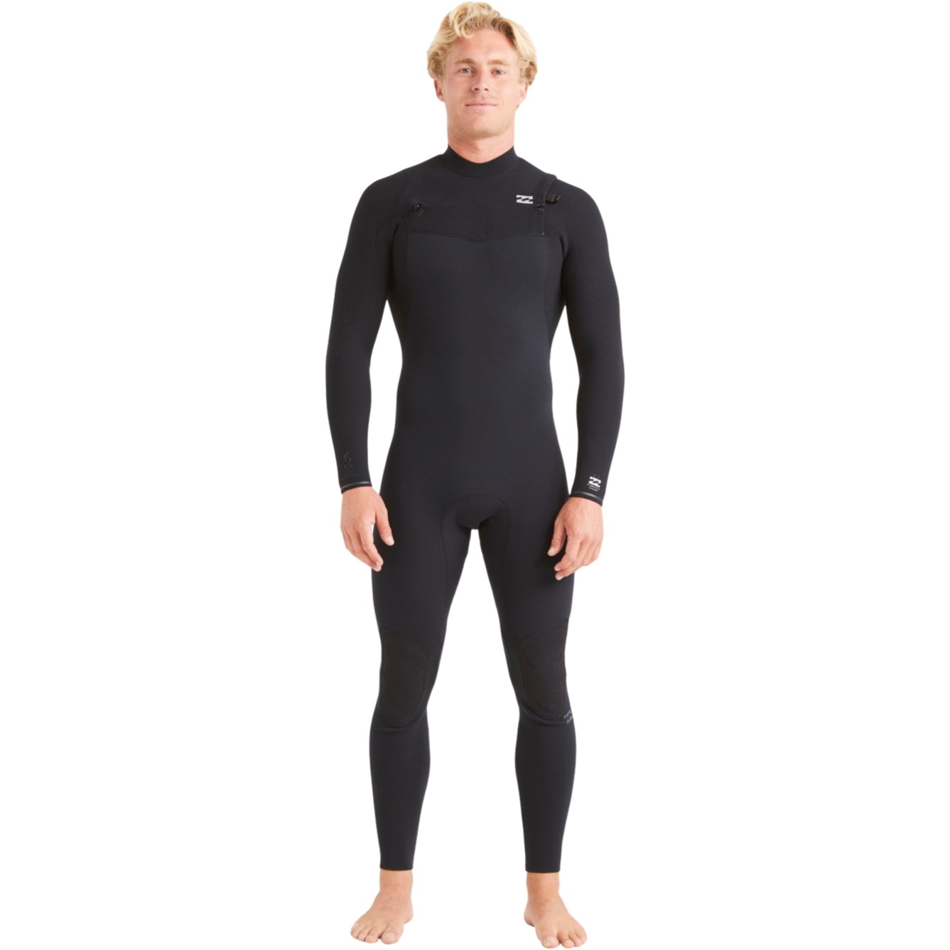 2024 Billabong Mens Furnace Comp 3/2mm Chest Zip Wetsuit ABYW100198 - Black